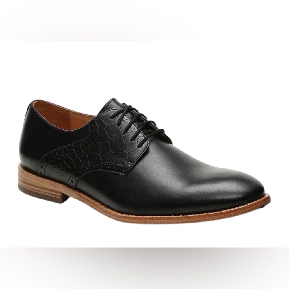 Warfield & Grand Archer Black Leather Oxford SZ 8 - Picture 1 of 15